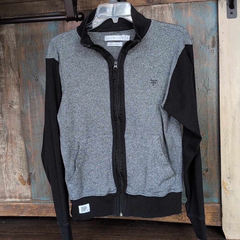 Five Four Gray & Black Full Zip Lightweight Jacket w/ Pockets - Women's Small